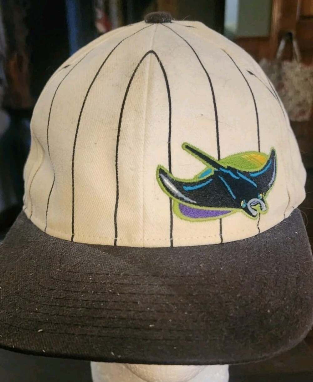 Vintage Tampa Devil Rays Strapback The Right Hat 90s MLB Starter Cap R15
